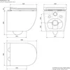 LuxeBath bezramkowa wisząca toaleta długa 52 cm, biały Podgląd zdjęcia produktu 7