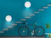 Kleine flache LED Deckenleuchte Ø 28cm mit Sternenhimmel Produktbild-Vorschau 7