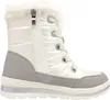 A side view of a white and gray winter boot with a faux fur lining. Produktbild-Vorschau