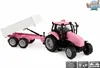 Farm Traktor m Hänger pink Rückzug Licht/Ton 25cm Produktbild-Vorschau 2