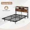 COSTWAY Stelaż łóżka 140x200 cm, łóżko podwójne z Podgląd zdjęcia produktu 3