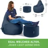 Green Bean® Sitzsack mit Rückenlehne + Hocker "Cozy+Stay" Produktbild-Vorschau 3
