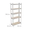 Étagère robuste Relaxdays, H x l x P : 168 x 80 x 30 cm, Voir les images du produit 4