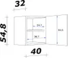 Flex Well Hängeschrank Tiago BxTxH 40 x 32 x 54,8 cm Produktbild-Vorschau 7