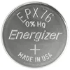 A close-up, top-down view of a single silver coin-shaped battery. Anteprima dell’immagine prodotto