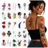 Boho-Tattoos, waschbar, temporär, schwarz, 30 Blatt, farbig Produktbild-Vorschau 1