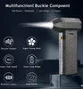 A product image showcasing a handheld electric air duster with various feature icons and text descriptions. Náhled obrázku produktu