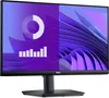 A Dell monitor displaying a split screen with a circular graph and bar chart on the left, and an abstract purple wave pattern on the right. Produktbild-Vorschau
