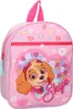 A pink backpack with a cartoon dog character and flowers. Voir les images du produit