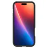 A black phone case with a colorful wallpaper on the screen, shown from the front. Produktbild-Vorschau