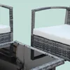 Relaxdays Gartenmöbel Set, 4-tlg. Rattan Sitzgruppe, 4 Produktbild-Vorschau 7
