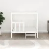 vidaXL Pelíšek pro psy bílý 105,5x83,5x100 cm Borovicový Náhled obrázku produktu 3