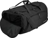 A black duffel bag with its main compartment open. Podgląd zdjęcia produktu