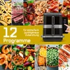 GOURMETmaxx Friteuse à air chaud 2800W, noire, avec double Voir les images du produit 12