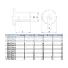 Dado per manicotto M5 x 11 a testa piatta con esagono Anteprima dell’immagine prodotto 5