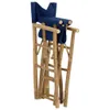 vidaXL Chaises de régie pliantes 2 pcs. Bleu Bambou et Voir les images du produit 5