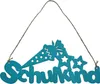 Oblique Unique Schulkind Holz Schild als Tür Anhänger für Produktbild-Vorschau 1