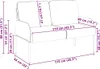 vidaXL Sofas mit Kissen 110cm Weinrot Sperrholz Produktbild-Vorschau 8