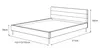 Polsterbett FREYA mit Gestell 140x200, Beine: Schwarz Produktbild-Vorschau 3