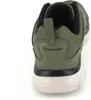 The back view of a green and black Skechers sneaker. Produktbild-Vorschau