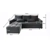 Masseno Ecksofa KOS PIK mit Schlaffunktion L-Form, Sofa mit Produktbild-Vorschau 3