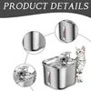 Trinkbrunnen für Katzen und Hunde – 2,2 l – Edelstahl SUS Produktbild-Vorschau 4