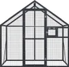 vidaXL Voliere Anthrazit 179x100x185 cm Aluminium Produktbild-Vorschau 3