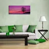 Wallario Premium Leinwandbild Mond und Baum am Abend bei Produktbild-Vorschau 3