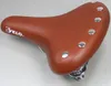 VELO Bicycle Saddle Cruiser w/spring brown leather+rivet Produktbild-Vorschau 4