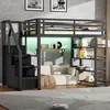 okwish Hochbett Funktionsbett 140x200 mit Produktbild-Vorschau 1