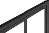 Drehbare Duschtür mattschwarz Werkstattstil - 80 x 195 cm - Produktbild-Vorschau 4