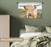 MuchoWow® Wandteppich Wandbehang Schottische Hochlandrind - Produktbild-Vorschau 4