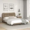 Bettgestell mit LED ohne Matratze "Hvar" Cappuccino-Braun Produktbild-Vorschau 5