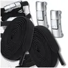 Schnürsenkel ohne Bänder, elastisch, schwarz, universell Produktbild-Vorschau 3