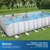 Power Steel™ Frame Pool Komplett-Set, eckig, mit Produktbild-Vorschau 31