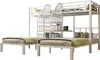 Letto a castello Merax, 3 letti 90 x 200 cm, lettino per Anteprima dell’immagine prodotto 9