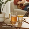 Cosumy Tasse à thé avec couvercle et passoire 450ml jaune Voir les images du produit 6