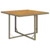 vidaXL Gartentisch Beige 109x107x74 cm Poly Rattan & Anteprima dell’immagine prodotto 1