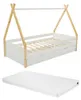 Tipi-Bett 90 x 190 cm mit Schubladen - Kiefernholz und MDF Produktbild-Vorschau 1