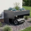 osoltus Mähroboter-Garage mit Pflanzdach Anthrazit L 70cm x Produktbild-Vorschau 2