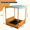 FCH Sandkasten mit Dach & Sitzbänken ,Kindersandkasten, Produktbild-Vorschau 9