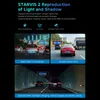 Marketing image showcasing the night vision capabilities of a dashcam. Produktbild-Vorschau