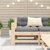 The Living Store Gartensofa mit Armlehne und Kissen Produktbild-Vorschau 4