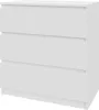 Kommode 70 cm - Weiß - 3 Schubladen - Sideboard - Produktbild-Vorschau 1