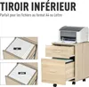 Vinsetto Caisson de bureau caisson de rangement mobile 2 Voir les images du produit 3
