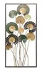 tableau mural 3D "Feuilles" en métal doré / anthracite / Voir les images du produit 6