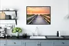 MuchoWow® Gerahmtes Poster Sonnenuntergang - Meer - Weg - Produktbild-Vorschau 3