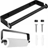 Küchenrollenhalter Wandhalter schwarz matt Aluminium Loft Produktbild-Vorschau 1
