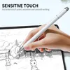 A hand holding a stylus pen over a tablet displaying a sketch. Produktbild-Vorschau