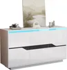okwish Buffet / enfilade pour salon avec 3 portes, étagères Voir les images du produit 11